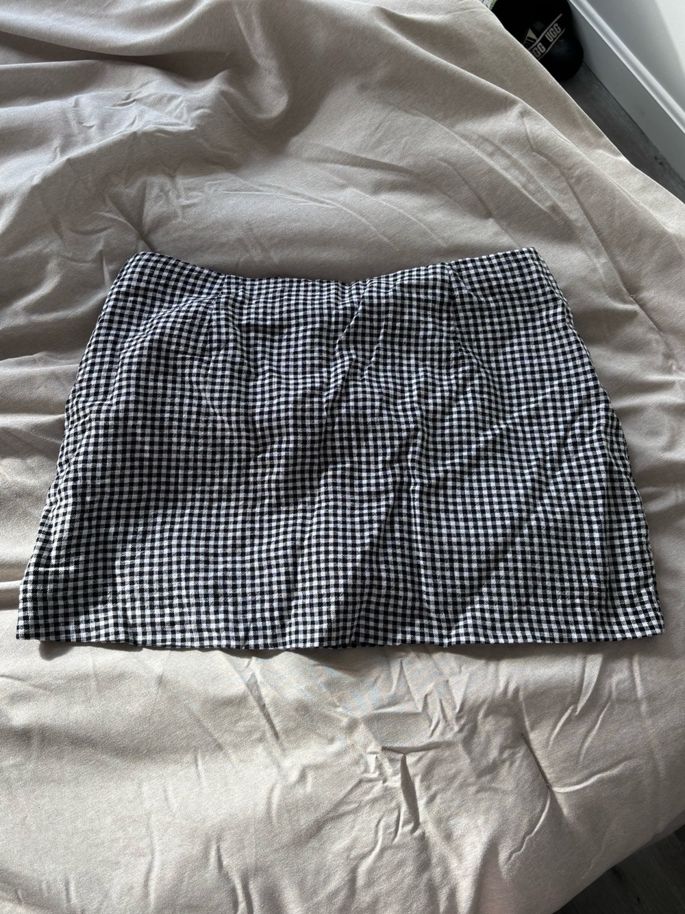Abercrombie Scarlet Mini Skort Mid Rise Black & White Gingham XS NWT - Picture 3 of 5